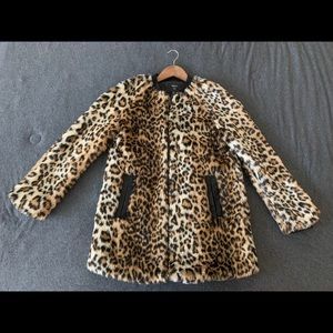 Cheetah faux fur jacket!